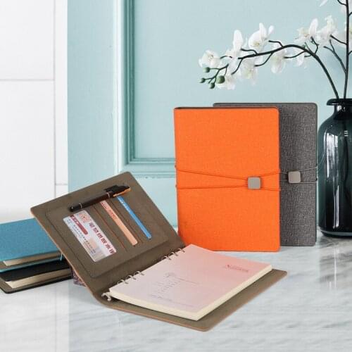 Creative Strap Notebook Office Study Diary Student Stationery Travel Manual A5 Loose-leaf Notepad