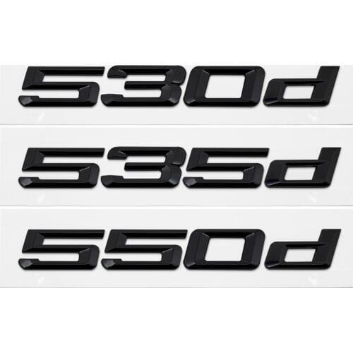 Black Badge for BMW 5 530d 535d 550d X1 X2 X3 E46 E36 E39 Car Styling Auto 3D Letter Number Trunk Lid Rear Sticker Emblem Decal