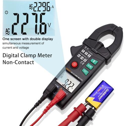 Digital DC/AC Clamp Meter Multimeter 6000counts Ture Rms NCV Current-Measuring Pliers Current Pliers Non-Contact