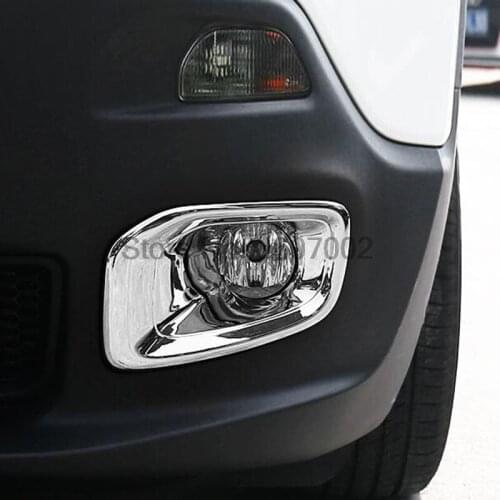 For Jeep Renegade 2016 ABS Chrome Rear Fog Light Cover taillights taillight Fog rear tail light lamp cover Exterior Light trim