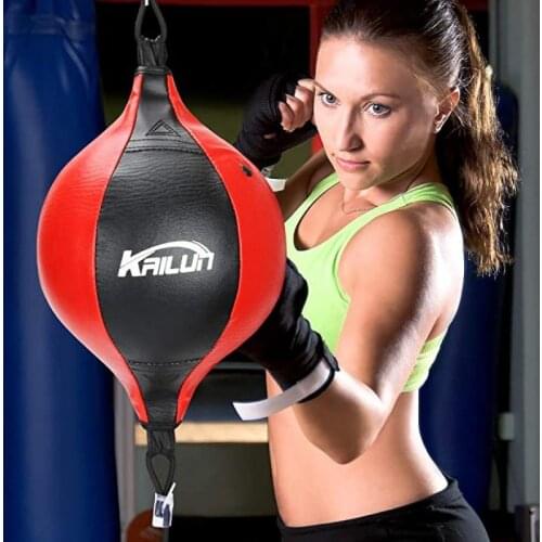 Pear Boxing Bag PU Leather Punching Ball Speed Ball Hanging Boxing Punching Ball Muay Thai Fitness Training Double End Boxing