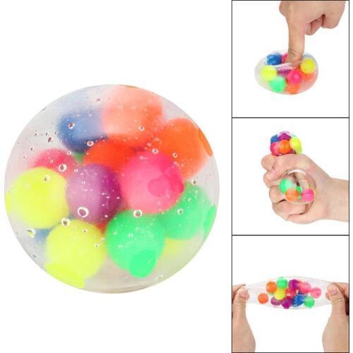 Anti-Pressure Anxiety Colorful Stress Relief Ball Kids Adult Squeeze Toy Gift Anti Stress Relief Foam Ball Ball Toys Girls boys