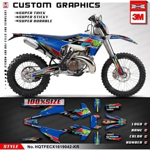 KUNGFU GRAPHICS Dirt Bike Décor Vinyl Sticker Set for TE FE TX FX FS TC FC 125 150 250 300 350 450 501 2016 2017 2018 2019