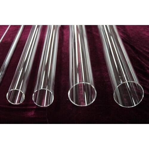 Quartz furance tube / OD*L=76*1000mm / high-temperature / high purity clear quartz tube