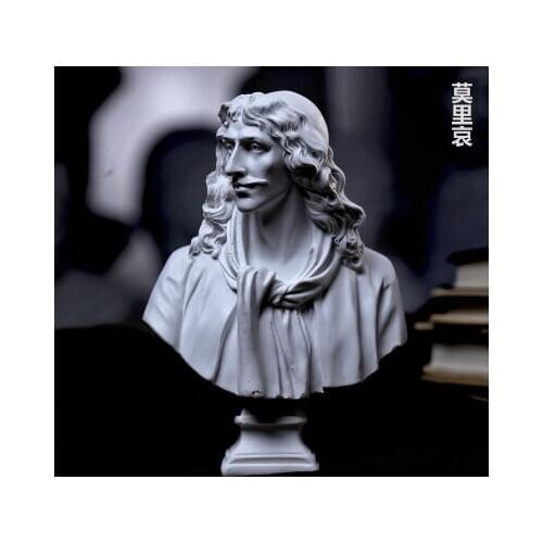 Moliere (Julia Roberts) Voltaire (Little David arts and crafts Lucius Annaeus Seneca Figure decoration ornaments room Home