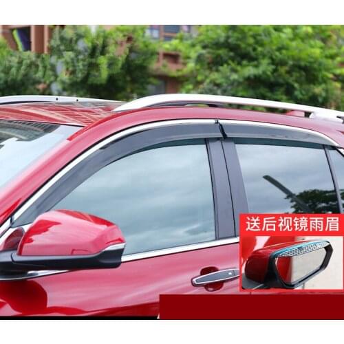 Car Styling Window Visors rain eyebrow Awnings & Shelters For Chevrolet Equinox 2016 2017 2018 ADA002