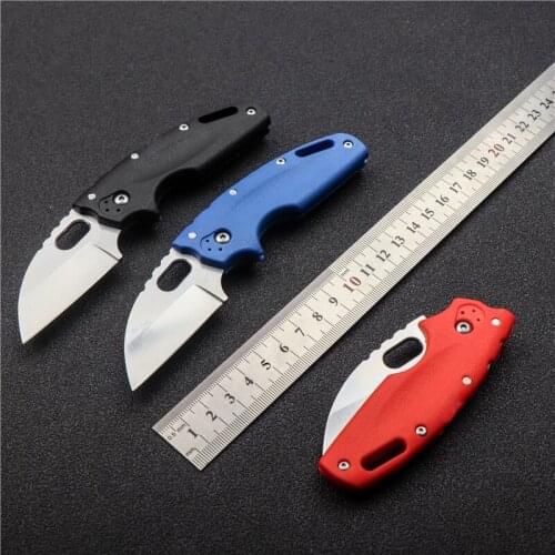 Camping Mini Folding Knife Aus-8A Steel Sharp Hunting Knife EDC Outdoor Tactical Self Defense Portable Tool Fruit Knife