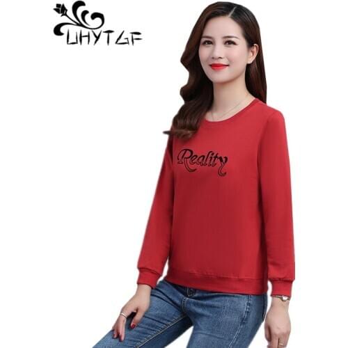 Женские толстовки с надписями UHYTGF China At AliExpress