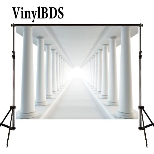 VinylBDS Wedding Bcakdrops Photography White Pillars Long Corridor Fundo Fotografia Backgrounds For Photo Studio photocall
