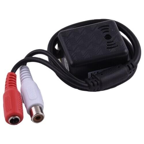 High Sensitive High Fidelity Monitoring Audio Collector Low Noise Pickup Small Square Black Pickup