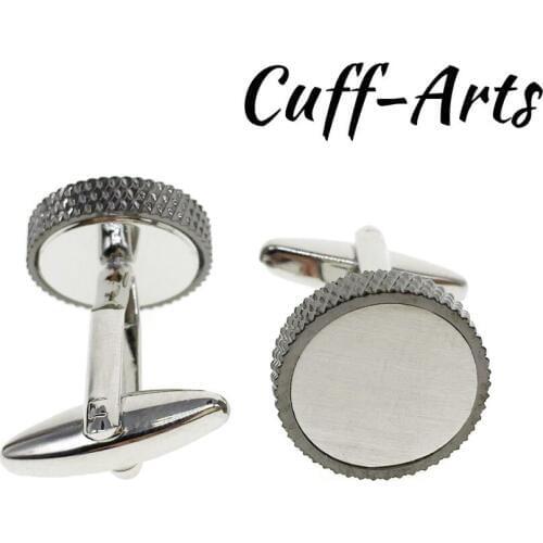 Cuffarts Mens Cufflinks Grey Bottle Caps 2018 Tie Clip Cuff Links Men Jewelry Father Day Gift Gemelos Cufflink C20040