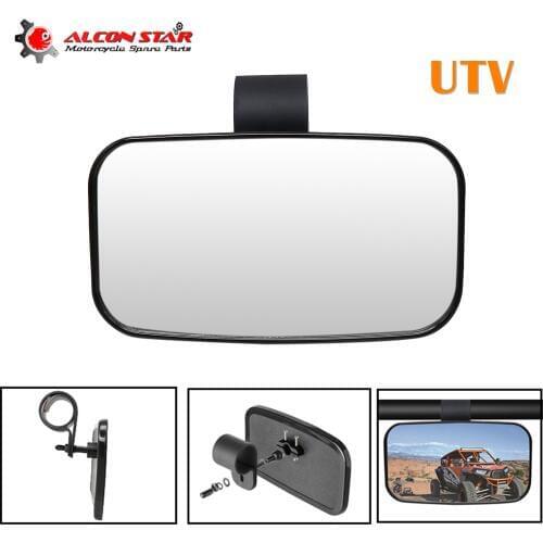 Alconstar- 1pcs Motorcycle Rear View Mirror With 1.5 1.75 2 Inch Fixture for UTV Motorbiee All Terrain Vehicle Rearview Mirror