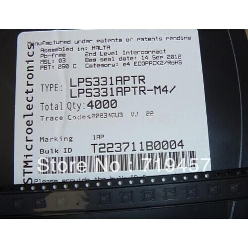 %100 NEW LPS331AP IC PRESSURE SENSOR PIEZO 16HCLGA (LPS331APTR)