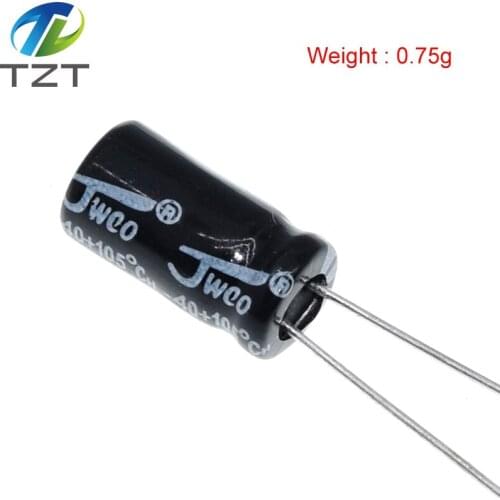 50PCS Higt quality 35V 100UF 6*12mm 100UF 35V 6.3*12 Electrolytic capacitor