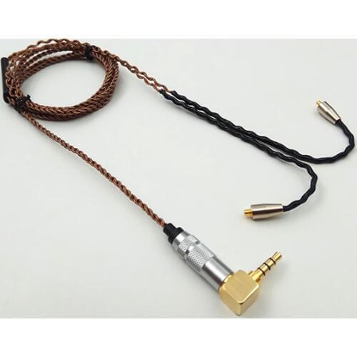 7N single crystal copper headphone upgrade line se215 / 535/846 ie80 IM50 / 70/04 ue900s with mic