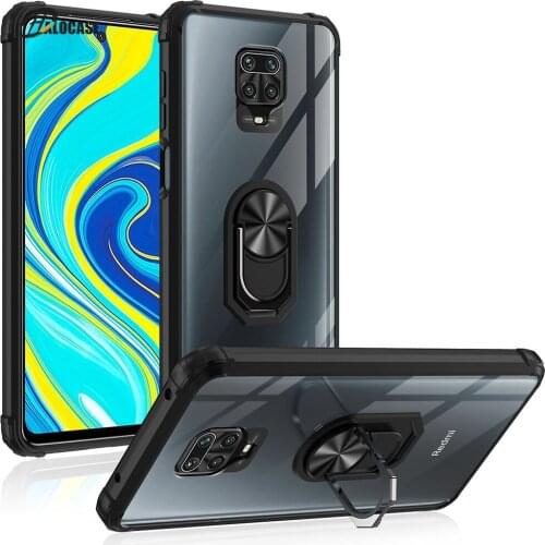 For Xiaomi Redmi Note 9S 9 Pro Max Hard PC Transparent With Stand Ring protective Back Cover Case For Xiaomi Redmi Note 8 Pro 8A