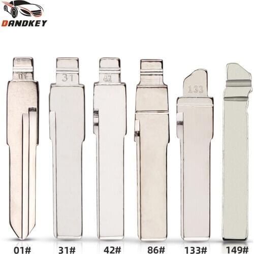 Dandkey Remote Key Blade For VW Audi Polo Golf Passat B5 Replacement Uncut HU66 Auto #01 #31 #42 #86 #133 #149 Car Key Blade