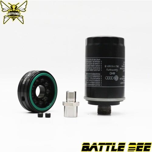 BATTLE BEE VAG EA888 gen2 Sandwich Oil-Filter Adapter Oil temp oil pressure gauge sensor Plate for Volkswagen audi EA888 engine