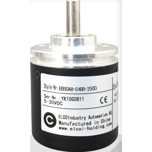 Elco EB50A8-C4BR-2500 rotary encoder 2500 lines diameter 8mm outer diameter 50mm
