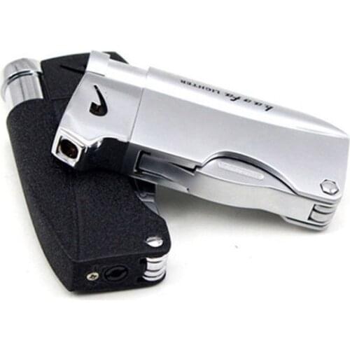Torch Turbo Pipe Lighter Jet Butane Tobacco Cigar Lighters Gas Cigarette 1300 C Spray Gun Fire Windproof Multifunction Lighter