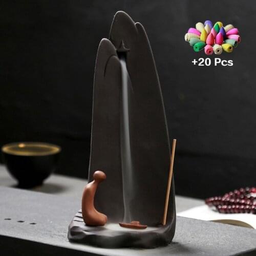 Aromatherapy Living Room Decoration Incense Seat Incense Burner Buddha Decoration Waterfall Incense Burner Sandalwood