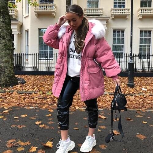 MEIYANGYOUNG Women's Down Jackets With Fur