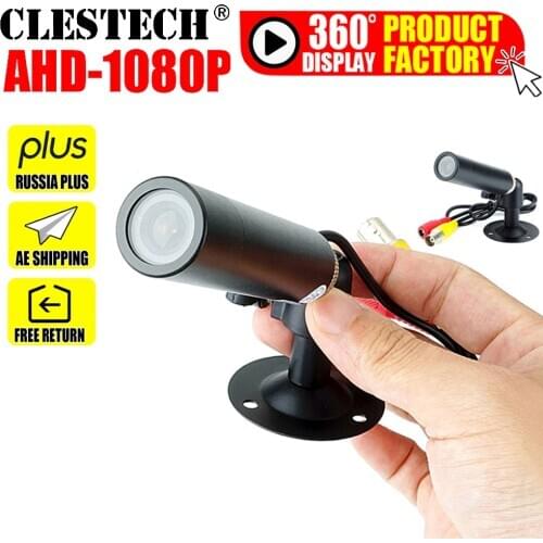 Metal Bullet Mini HD AHD CCTV CAMERA 1080P 2.0MP imx323 Starlight Waterproof IP66 Micro Surveillance Small Security with bracket