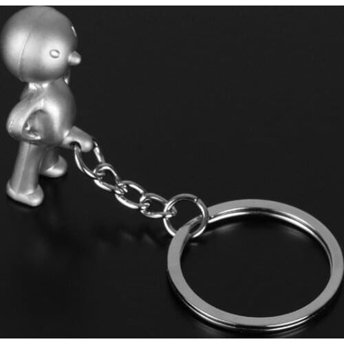 Cute Mr.p keychain for women cartoon key chain key holder creative portachiavi chaveiro llaveros hombre bag charm