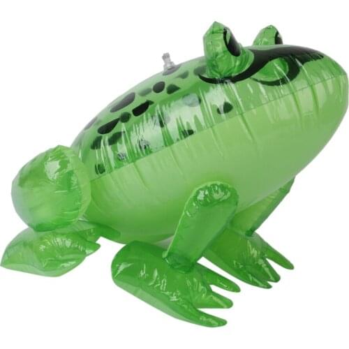 Inflatable Green Frog 40cm Novelty Party Bag Toy GREAT FOR THE SWIMMING POOL