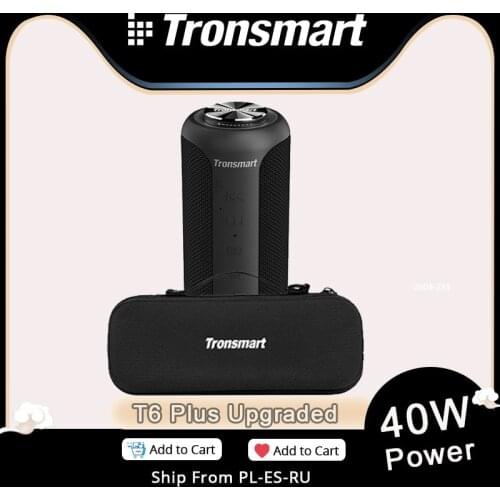 [Newest Version] Tronsmart T6 Plus Upgraded Edition Bluetooth Speaker 40W Portable TWS Speaker with NFC,TF Card,USB Flash Drive
