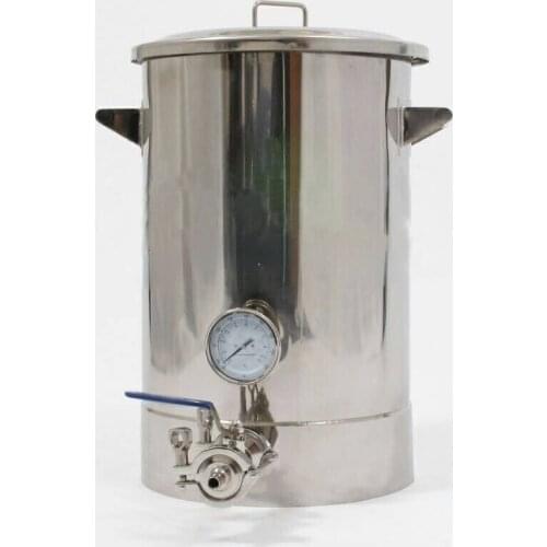 Stainless steel beer barrel with ball valve,thermomter,handle