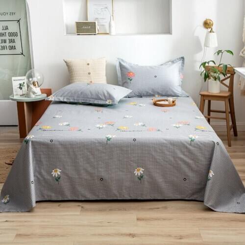 Simple Nordic Style Bed Sheet One-Piece Cotton High-Profile Figure Cotton sheets queen fit bed sheets