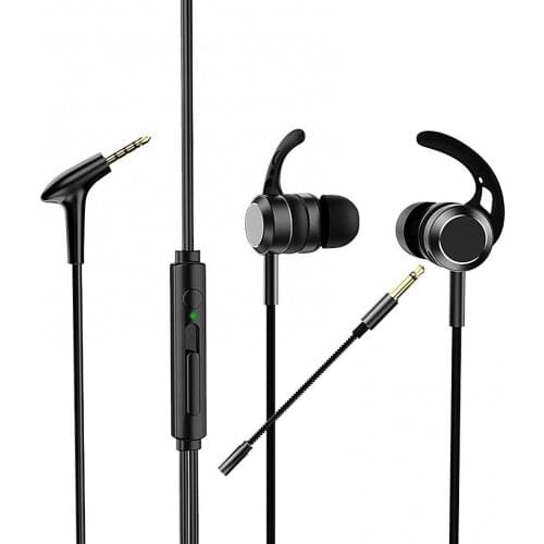 With Built-in Microphone 3.5mm In-Ear Wired Call Earphone Gaming Compu Headsets HiFi Headphones With Stereo Sound Mic For Phone
