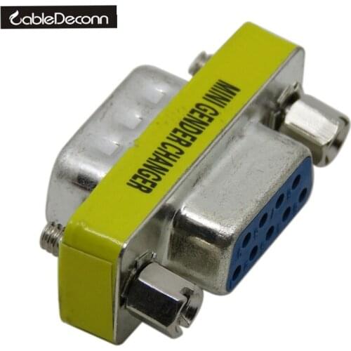 RS232 Gender Changer DB9 9pin Female to male VGA Gender Changer Adapter F-F