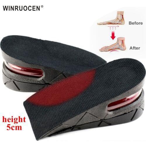 5cm Height Increase Insoles Orthopedic Heel Pad Insoles Flat Feet Arch Support for Men Women Half Length Unisex Quality Foot Pad