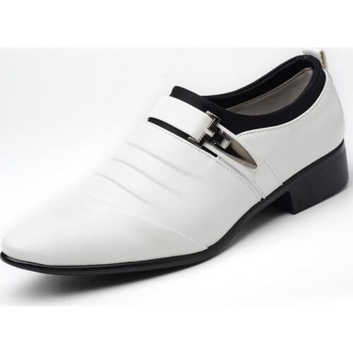 Italian British Elegant Oxford Shoes For Mens Shoes Men Pointed Formal Shoes Leather Men Dress Loafers Masculino Wedding Shoes