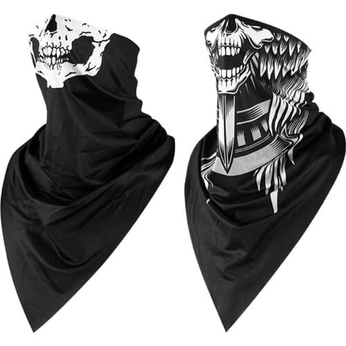 Bicycle Scarf Bandanas 3d Seamless Neck Bandana Skeleton Art Design Skull Facemask Mask Headband Headwear Headscarf
