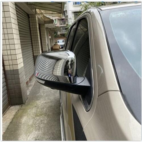 For Jeep Grand Cherokee 2014-2018 High Quality ABS Chrome Plated Rearview Mirror Cover Carbon Fiber Texture Car Accessories