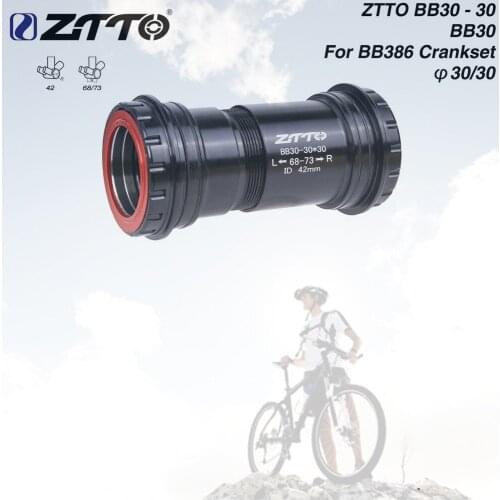 ZTTO BB30 30mm Press Fit 4 Bearing Bottom Bracket Thread Lock for 42x68/73mm Frame to 30 Crankset Bicycle BB For Road Bike MTB