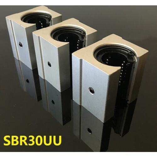 10pcs/lot SBR30UU Open Type Linear Ball Bearing Sliding Block for SBR30 30mm linear guide rail CNC router part SME30UU