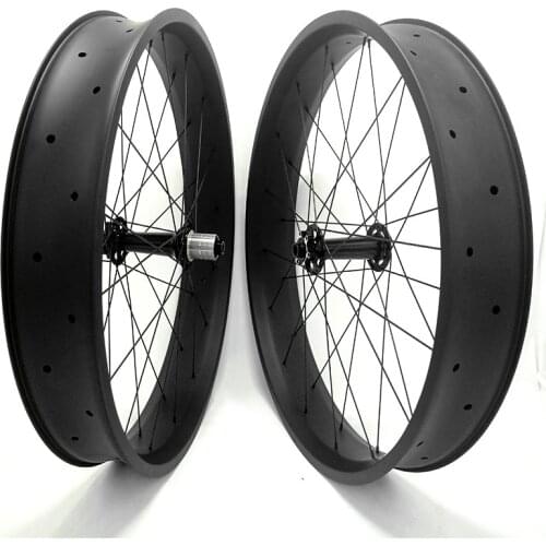 26er fatbike carbon wheels 100x25mm tubeless carbon fat bike wheels 26er fat tire wheels hookles 150/197mm NOVATEC FAST ace hub