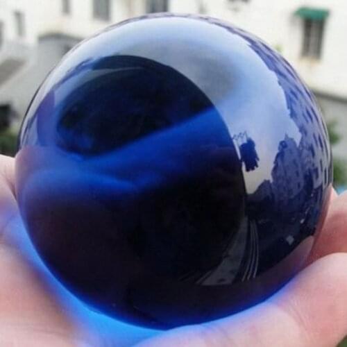 40MM Blue Natural Crystal Ball Asian Rare Natural Magic Beads Healing Sphere Globe Quartz Photography Balls Crystal Craft Decor