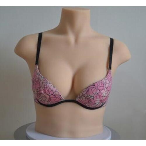 75B / C Female mannequin body bust silicone soft imitation real model bust model underwear bra display shooting props doll D070