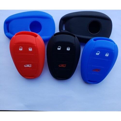 Keyless Smart 3 Button Skin Holder For Alfa Romeo Giulia Stelvio 4c Mito Giulietta 2017+ FOB Remote Silicone Cover