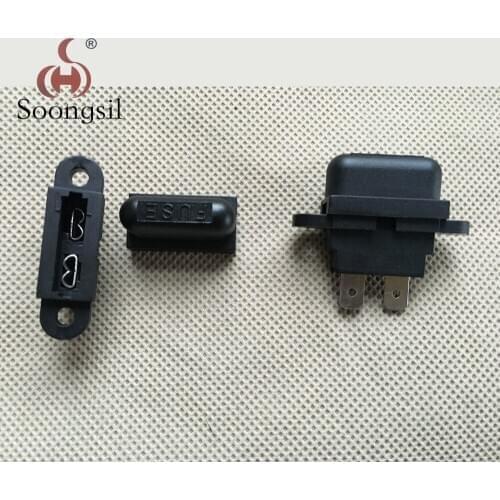 Free Shipping 5PC/lot Direct production Soongsil Fuse Holder Fuse block 10A 250V CQC UL