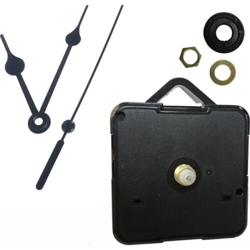 3 years warranty 10sets/lot Simple DIY Black Hands Quartz Wall Clock Movement Mechanism 13mm shaft Replacement Parts Kit