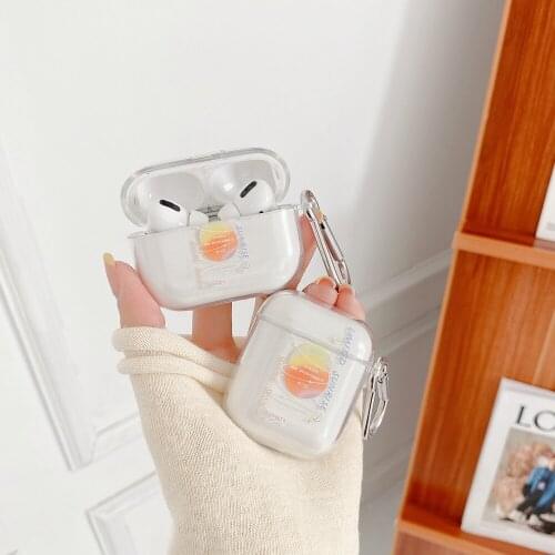 Cute Cartoon Personality Moon Headphone Cases For Airpods 2 1 Case Clear Soft Silicone Earphone Cover For Airpods Pro 3 Coque