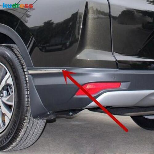 For Honda CRV CR-V 2017 2018 2019 Chrome Rear Bumper Corner Guard Cover Trim Protector Molding Frame Garnish Styling