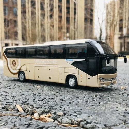 Diecast 1:42 Yutong ZK6128 Alloy Bus Model Adult Collective Collection Decorations Boy Toy Ornament Souvenir Display Gift