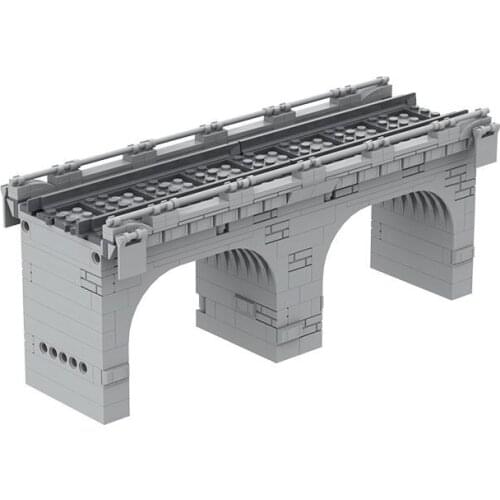 Building Blocks C7225 Viaduct Trestle Train Track Arch Bridge Traffic Road Educational Toy Assembling Bricks DIY Kit for Kid Gif